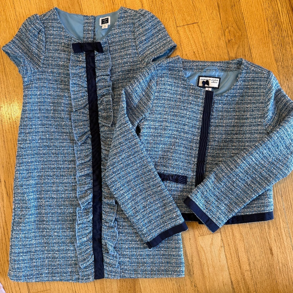 Janie and Jack size 8 dress and jacket matching set Collection